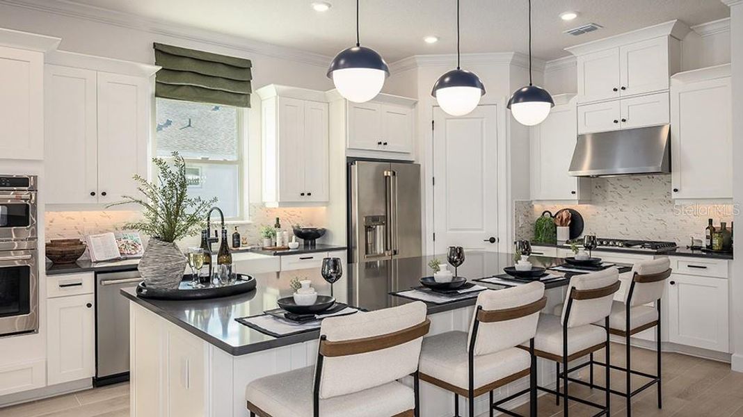 Furnished interior view inside a new home in Center Lake Ranch Community Group Page, St. Cloud (Image 6).
