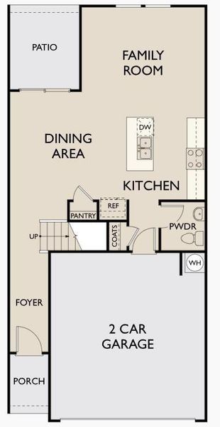 2D floor plan layout of this home in Kendall Grove, McDonough, GA (Image 4).