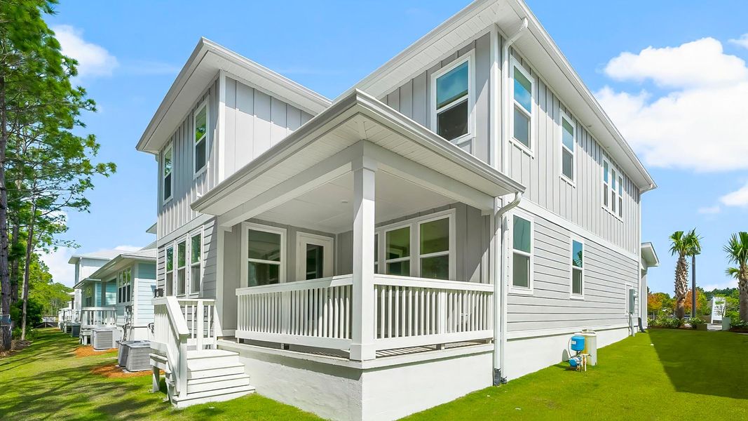 Exterior details and patio area of a home in Parkside, Santa Rosa Beach (Image 3). Exterior details and patio area of a home in Parkside, Santa Rosa Beach (Image 3).