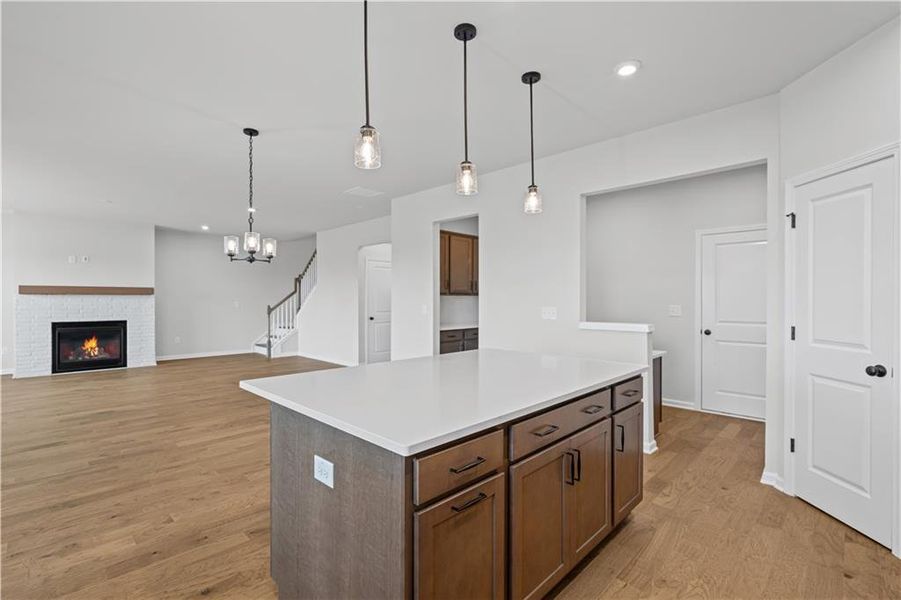 Furnished interior view inside a new home in Reunion, Flowery Branch (Image 9). Furnished interior view inside a new home in Reunion, Flowery Branch (Image 9).