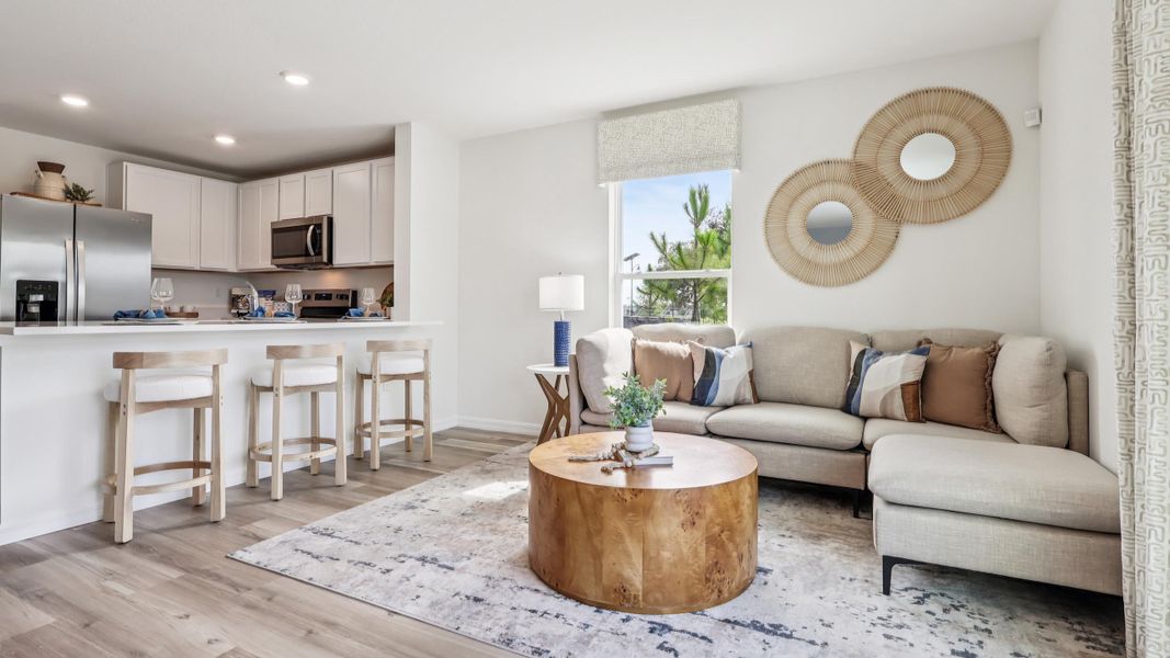 Furnished interior view inside a new home in The Towns at Laurel Commons, Ocala (Image 11).