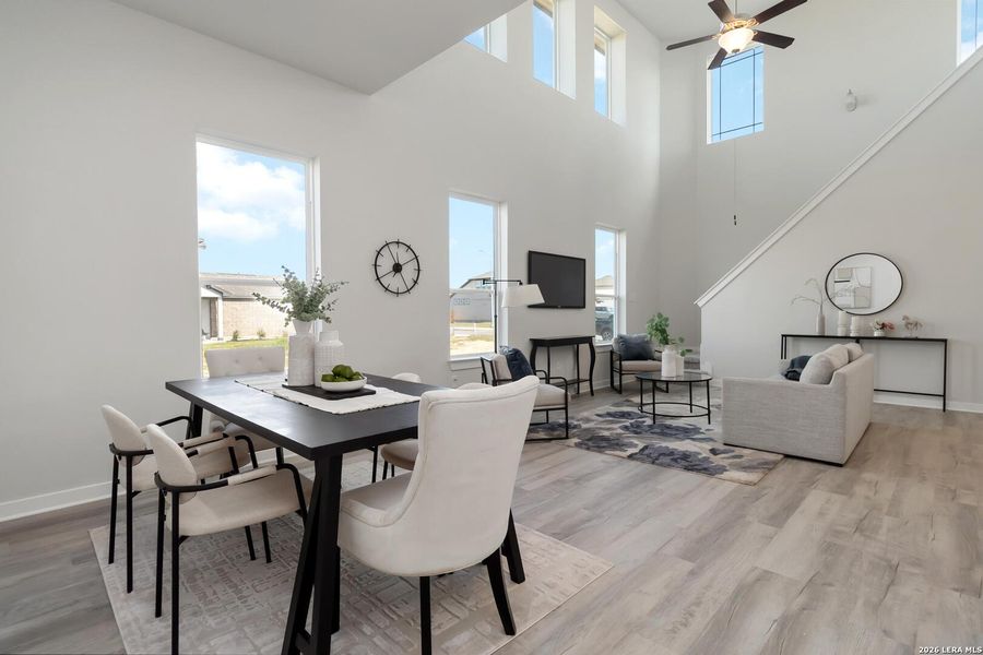 Furnished interior view inside a new home in Katzer Ranch, Converse (Image 8). Furnished interior view inside a new home in Katzer Ranch, Converse (Image 8).