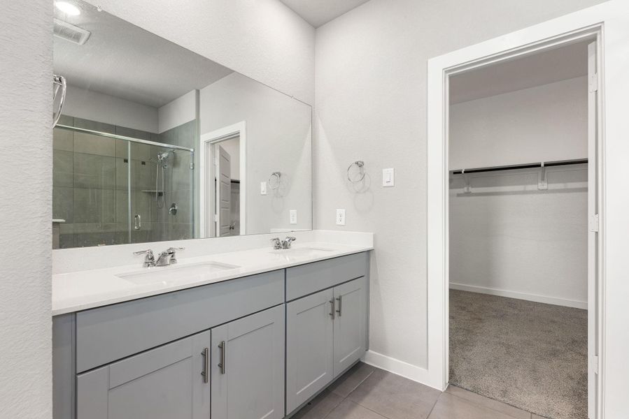 Furnished interior view inside a new home in Sundance Cove - Premier Series, Crosby (Image 9).