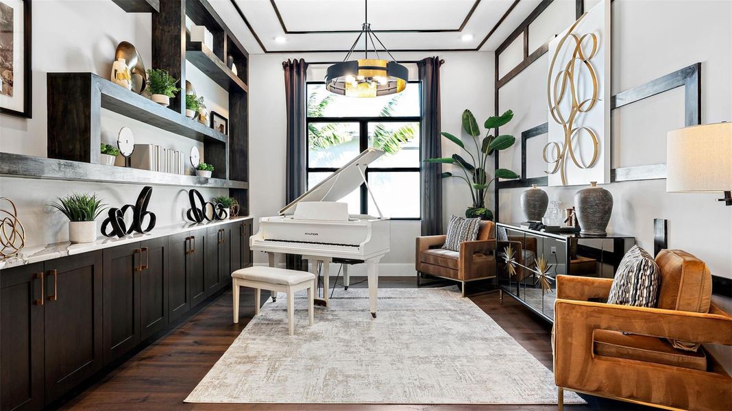 Furnished interior view inside a new home in Cresswind Palm Beach at Westlake, Westlake (Image 47).