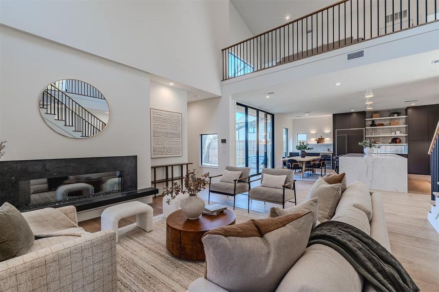 Furnished interior view inside a new home in , Dallas (Image 23).