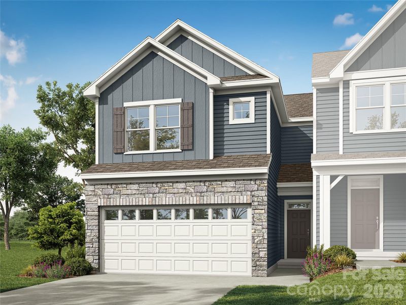 Photo shows homesite 6, an Elijah F end unit plan Photo shows homesite 6, an Elijah F end unit plan
