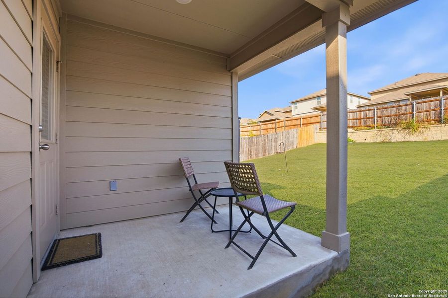 Exterior details and patio area of a home in , San Antonio (Image 3).
