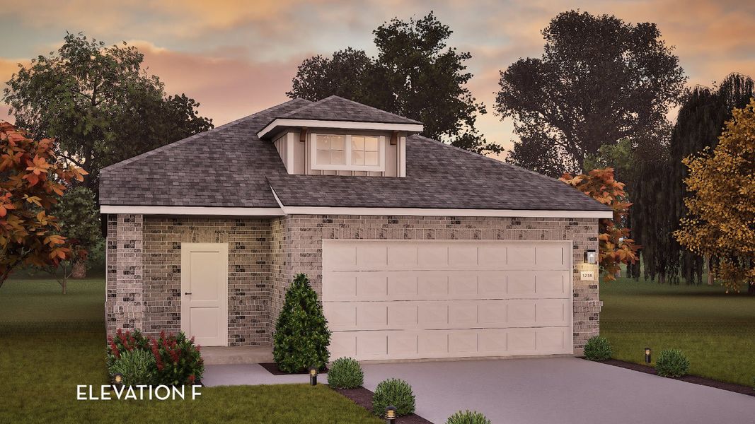 Representative exterior photo of a completed home built from the Hazel by CastleRock Communities in Garden Grove, San Antonio, TX (Image 5).