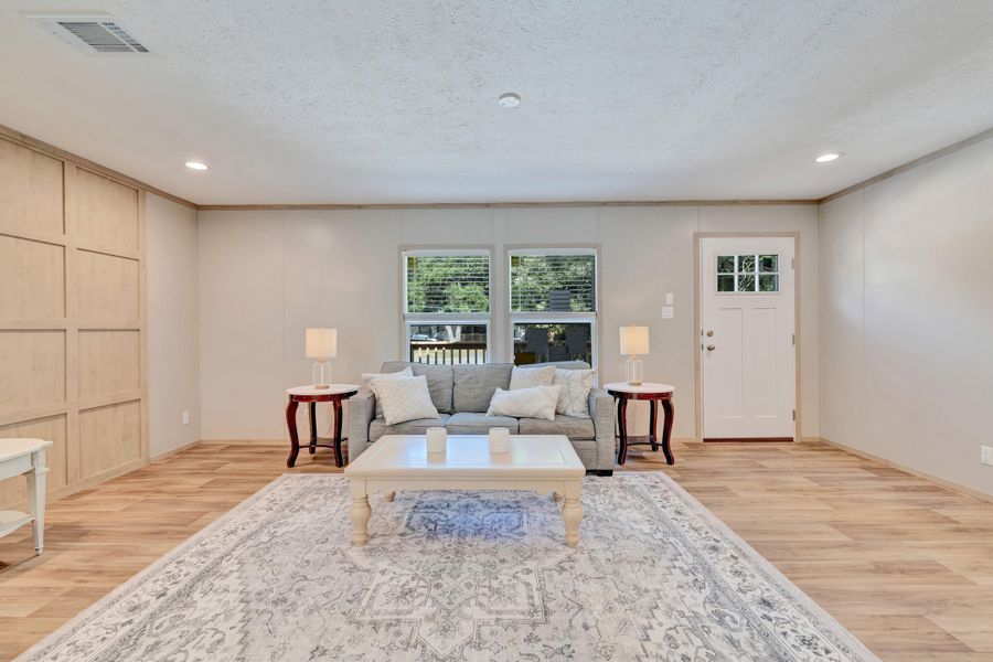 Furnished interior view inside a new home in , Cross (Image 9).