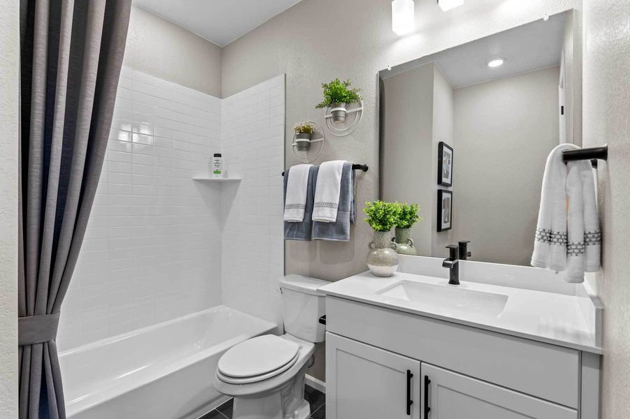 Furnished interior view inside a new home in Ralston Creek, Arvada (Image 20). Furnished interior view inside a new home in Ralston Creek, Arvada (Image 20).