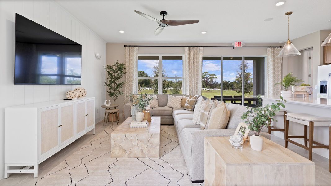 Representative furnished interior of a home built from the Sweetgum by DRB Homes in Lakeside at Satilla, St. Cloud (Image 33).