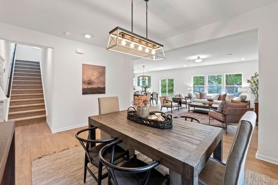 Representative furnished interior of a home built from the Hope by True Homes in Harpers Landing, Walkertown (Image 11).
