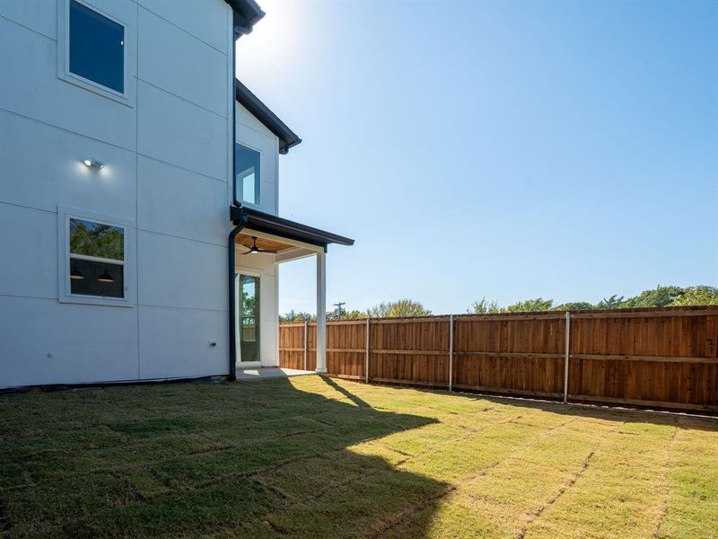 Exterior details and patio area of a home in , Dallas (Image 4). Exterior details and patio area of a home in , Dallas (Image 4).