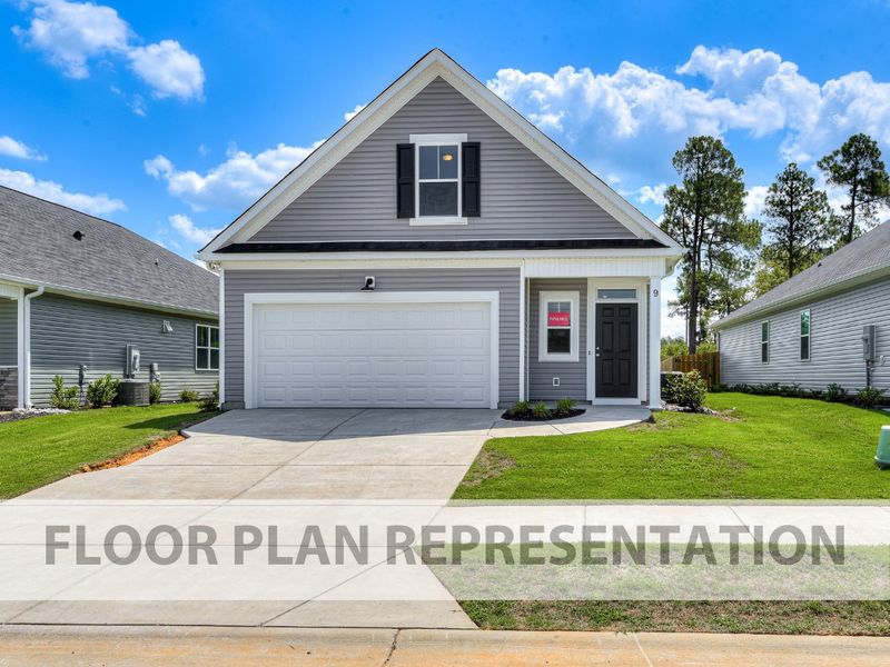 Elevation A | 1800 Floorplan Exterior by Ivey Homes Elevation A | 1800 Floorplan Exterior by Ivey Homes