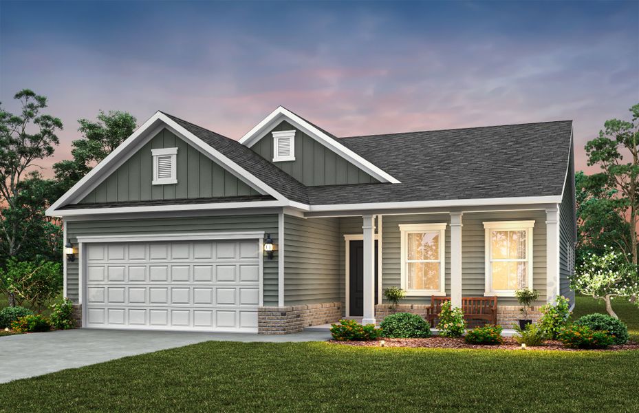 Representative exterior photo of a completed home built from the Compton by Pulte Homes in Solserra, Shallotte, NC (Image 23).