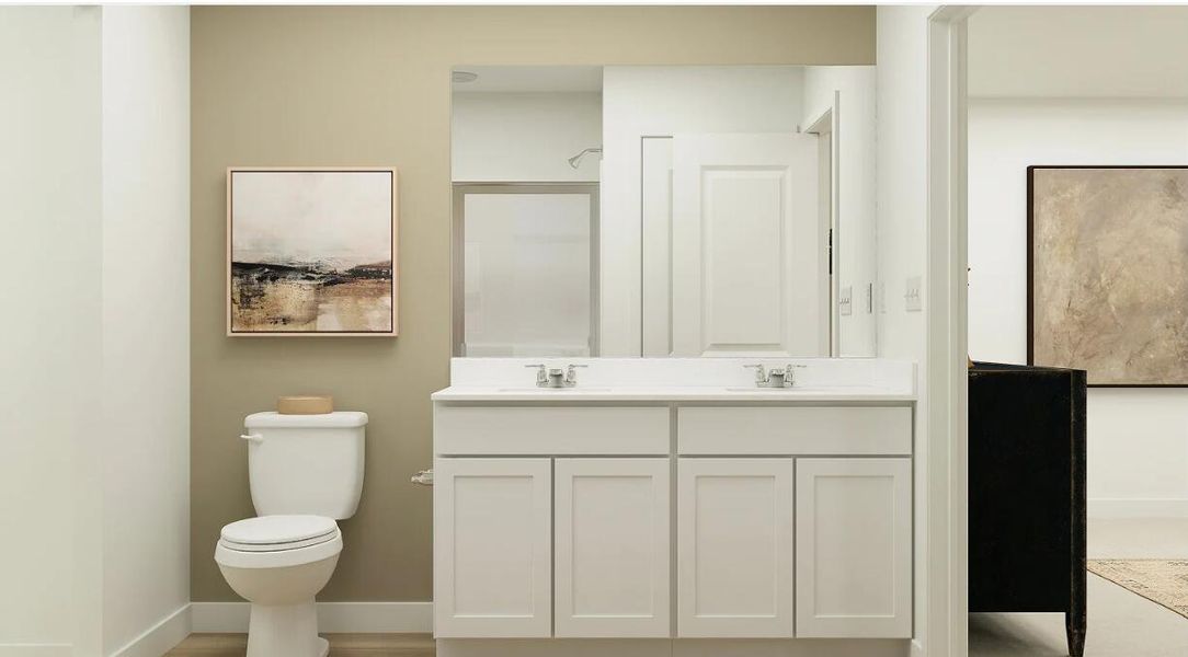 Furnished interior view inside a new home in Lindera Preserve at Cane Bay Plantation: Sabal Collection, Summerville (Image 11).