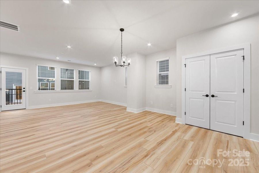 Dining Space Bridging Kitchen and Great Room.