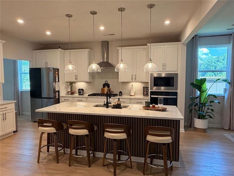 Furnished interior view inside a new home in Wehunt Meadows, Hoschton (Image 7).
