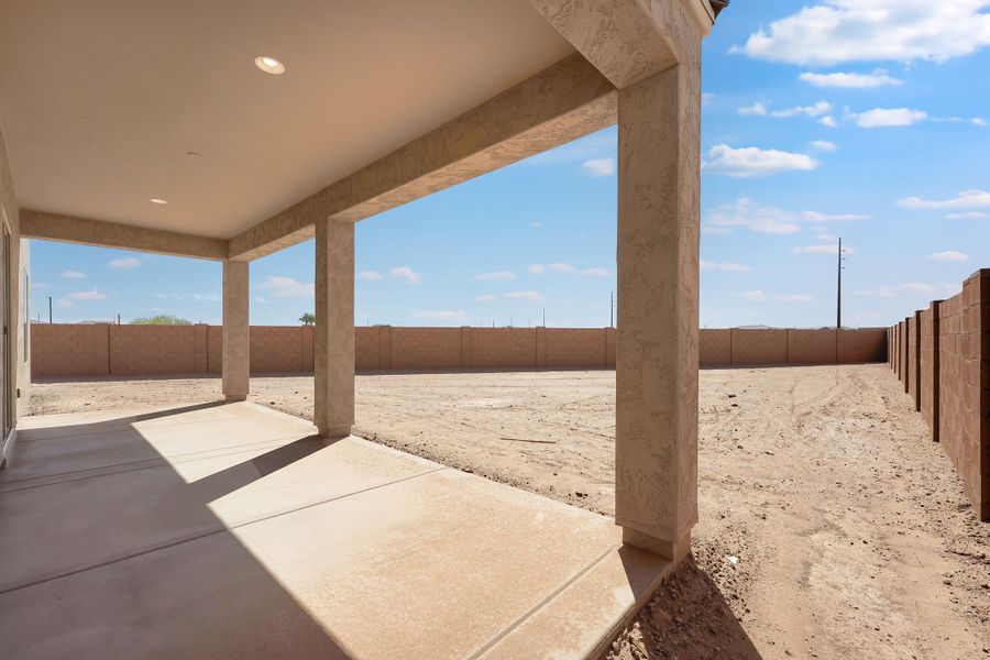 Representative exterior details of a home built from the Lowell by Taylor Morrison in Combs Ranch Landmark Collection, San Tan Valley (Image 3).