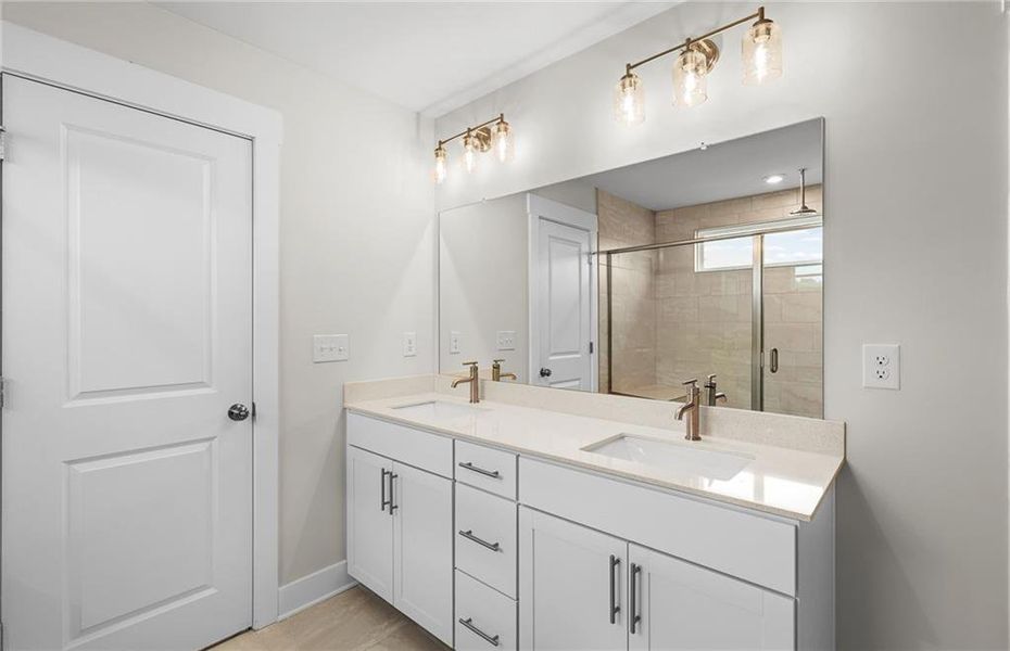 Furnished interior view inside a new home in Creekside at Skelton, Jefferson (Image 37).