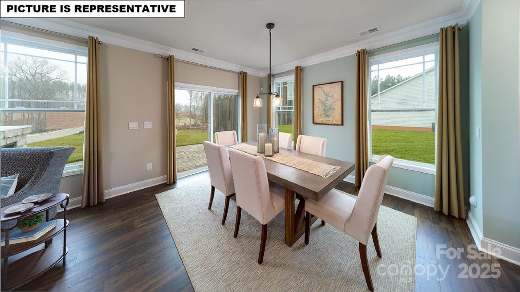 Furnished interior view inside a new home in Falls Cove, Troutman (Image 29).