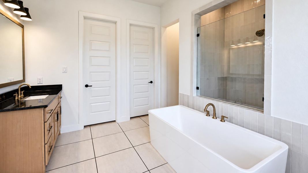 Furnished interior view inside a new home in The Preserve at Elm Creek, New Braunfels (Image 13).