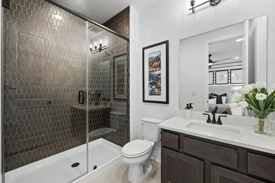 Furnished interior view inside a new home in Wolf Ranch, Georgetown (Image 13).