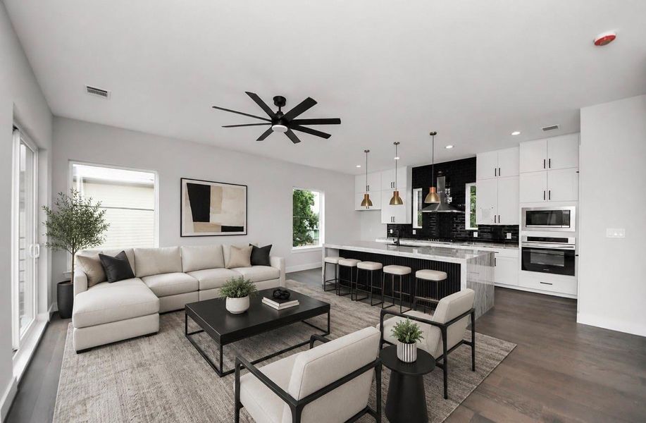 Living Room Staging