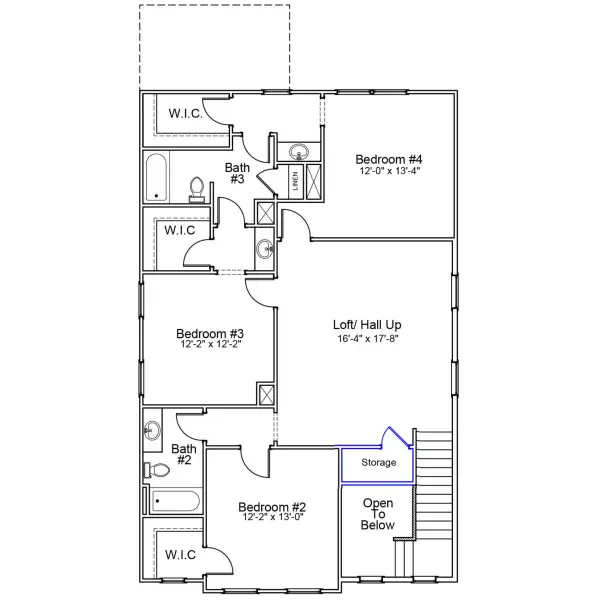 2D floor plan layout of this home in Landmark Commons, Boiling Springs, SC (Image 3). 2D floor plan layout of this home in Landmark Commons, Boiling Springs, SC (Image 3).