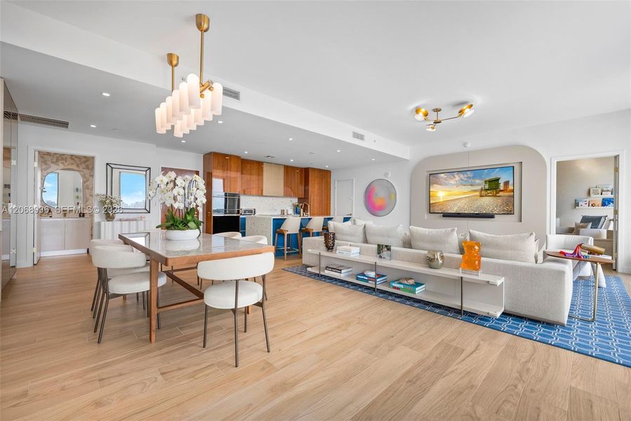 Furnished interior view inside a new home in Mr. C Residences, Miami (Image 10). Furnished interior view inside a new home in Mr. C Residences, Miami (Image 10).