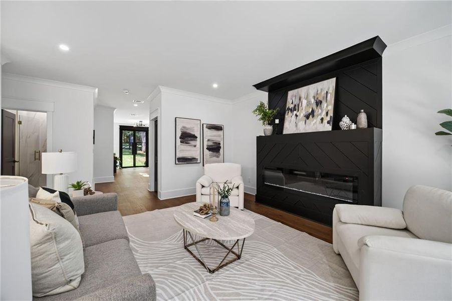 Furnished interior view inside a new home in , Hoschton (Image 45).