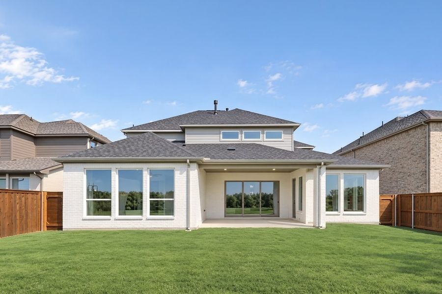 Exterior details and patio area of a home in The Ridge at Northlake, Northlake (Image 4).
