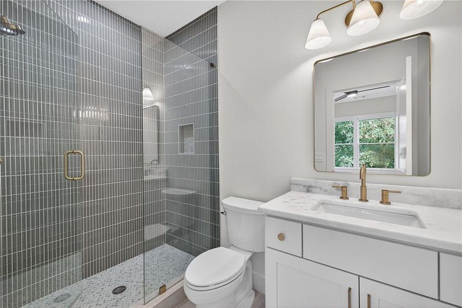 Furnished interior view inside a new home in , Atlanta (Image 38).