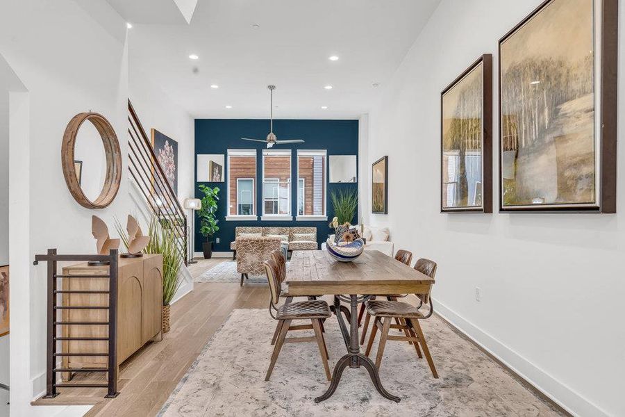 Furnished interior view inside a new home in Bluebonnet Lofts, Austin (Image 18).