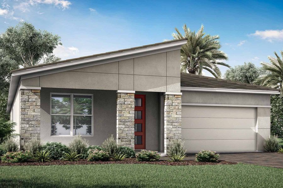 Representative exterior photo of a completed home built from the Pinnacle by Mattamy Homes in Wellen Park, Venice, FL (Image 2).