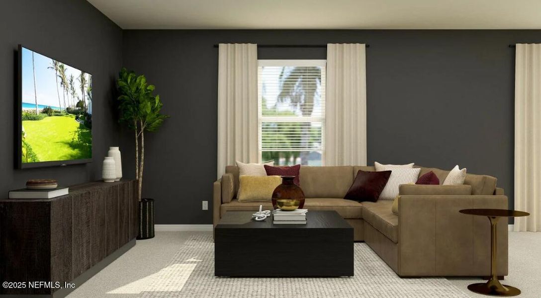 Furnished interior view inside a new home in Kings Preserve, Jacksonville (Image 14). Furnished interior view inside a new home in Kings Preserve, Jacksonville (Image 14).