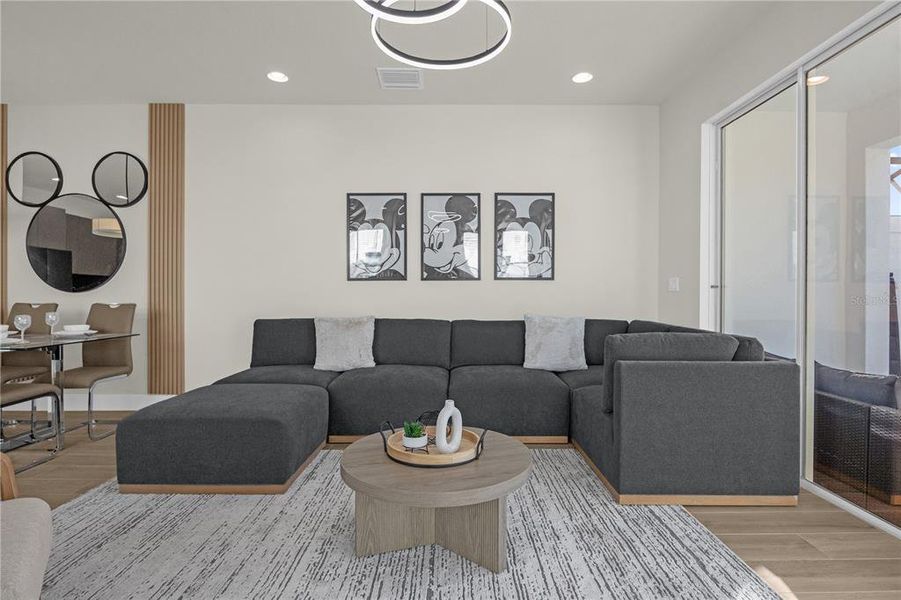 Furnished interior view inside a new home in , Clermont (Image 30).