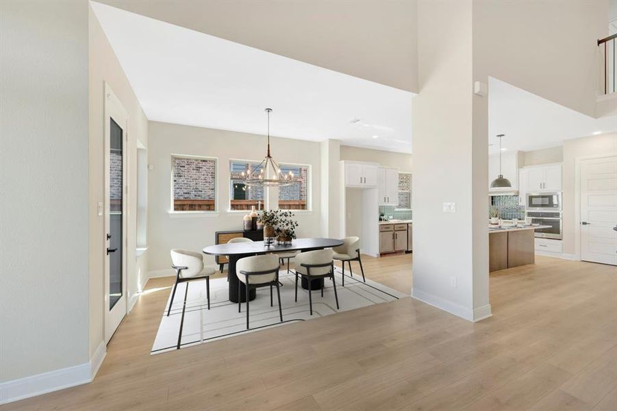 Furnished interior view inside a new home in South Pointe  Cottage Series, Mansfield (Image 6).
