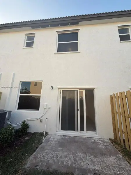 Exterior details and patio area of a home in , Homestead (Image 3). Exterior details and patio area of a home in , Homestead (Image 3).