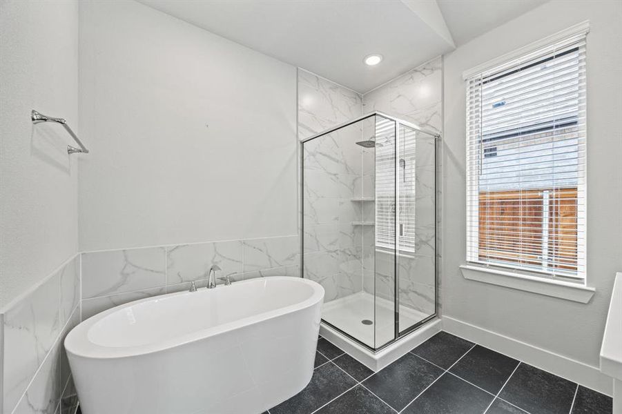 PRIMARY BATH WITH SPLIT TUB AND WALK IN SHOWER PRIMARY BATH WITH SPLIT TUB AND WALK IN SHOWER