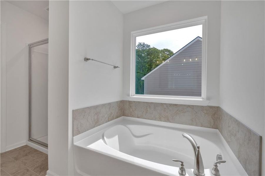 Furnished interior view inside a new home in The Overlook at Factory Shoals, Mableton (Image 10).