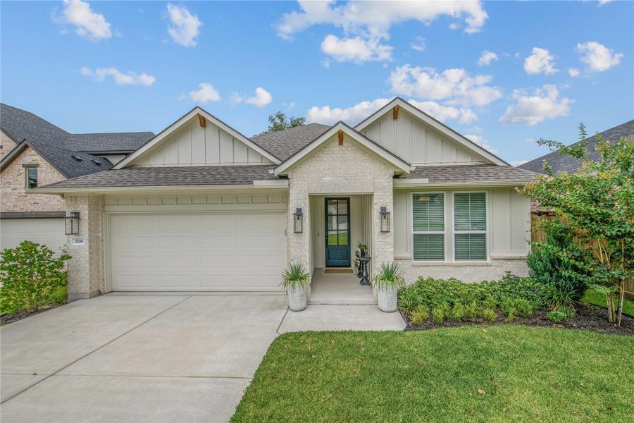 Front exterior of a new home in , College Station, TX, highlighting curb appeal (Image 2). Front exterior of a new home in , College Station, TX, highlighting curb appeal (Image 2).
