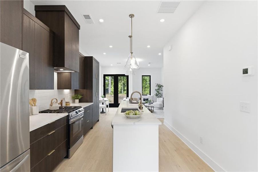 Furnished interior view inside a new home in , Atlanta (Image 18).