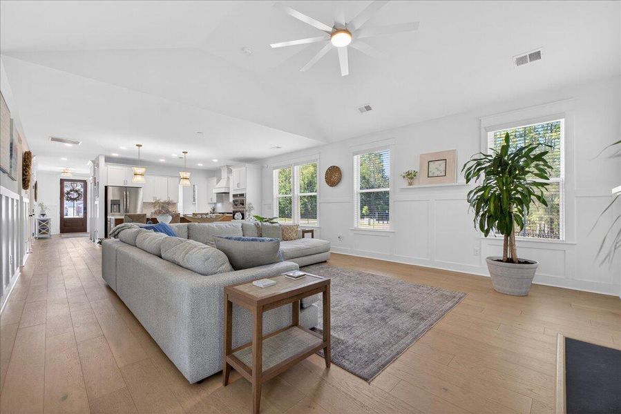Furnished interior view inside a new home in Tidewater at Lakes of Cane Bay, Summerville (Image 35).