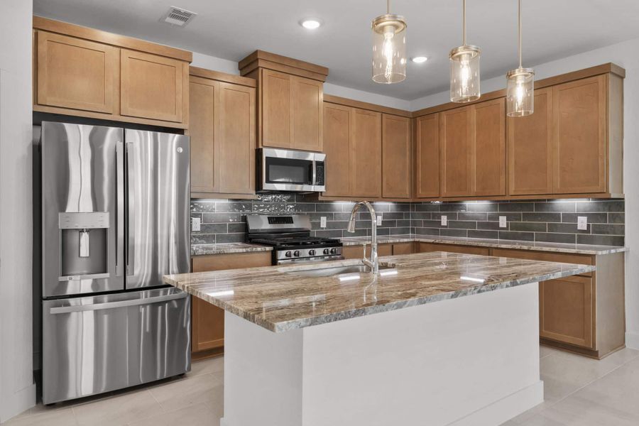 Furnished interior view inside a new home in Meridiana, Manvel (Image 6).