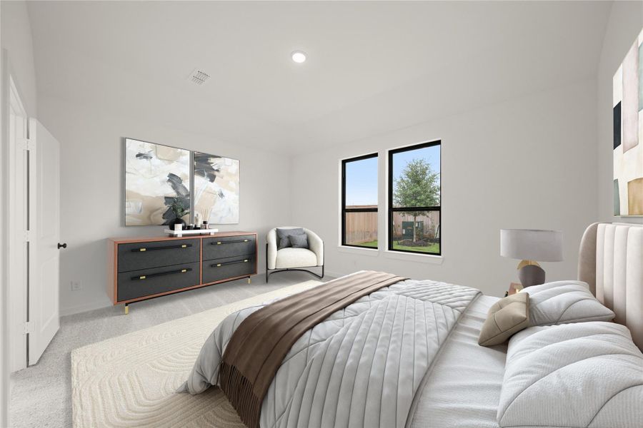 Furnished interior view inside a new home in Bridgeland 45', 50', 70', Cypress (Image 3). Furnished interior view inside a new home in Bridgeland 45', 50', 70', Cypress (Image 3).