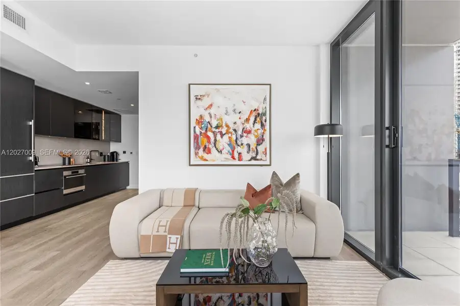 Furnished interior view inside a new home in , Miami (Image 8).