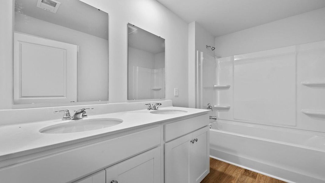 Furnished interior view inside a new home in Carolina Groves, Moncks Corner (Image 4). Furnished interior view inside a new home in Carolina Groves, Moncks Corner (Image 4).