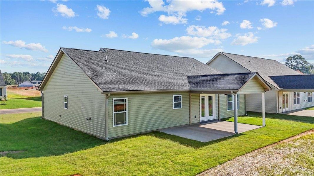 Front exterior of a new home in Mills Gin, Campobello, SC, highlighting curb appeal (Image 16).