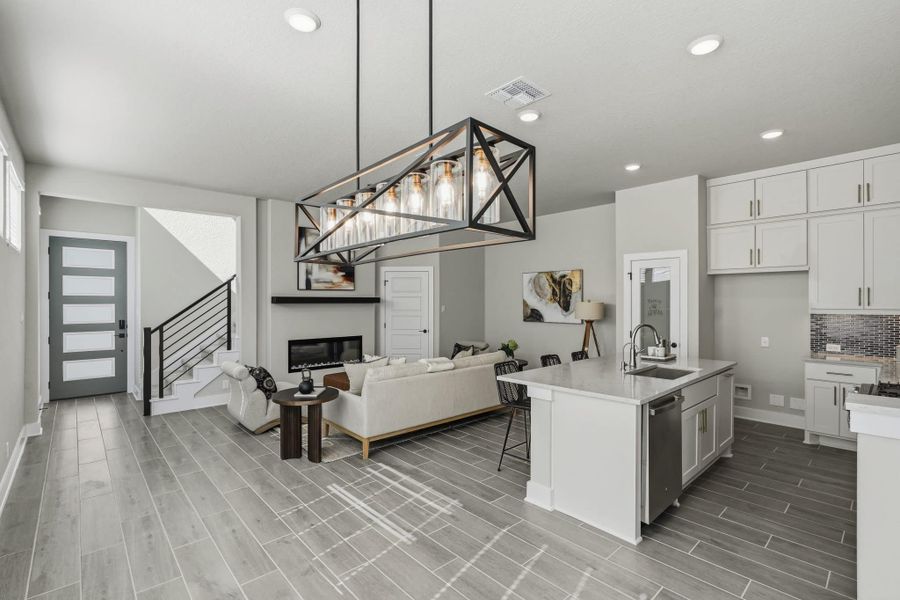 Furnished interior view inside a new home in Prominence – Now Selling, San Antonio (Image 14).